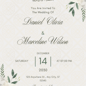 Düğün Davetiyesi Model 10