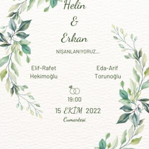 Düğün Davetiyesi Model 13