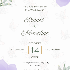 Düğün Davetiyesi Model 26
