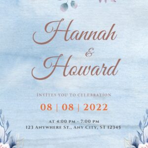 Düğün Davetiyesi Model 28