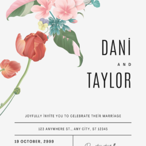 Düğün Davetiyesi Model 32