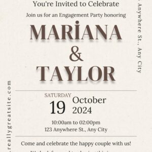 Düğün Davetiyesi Model 33