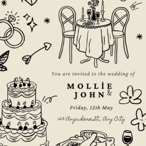 Düğün Davetiyesi Model 39