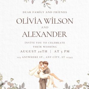 Düğün Davetiyesi Model 9